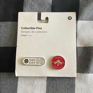 lululemon athletica Collectible Pins - Silver and Red